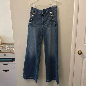 WHBM wide leg mariner jeans